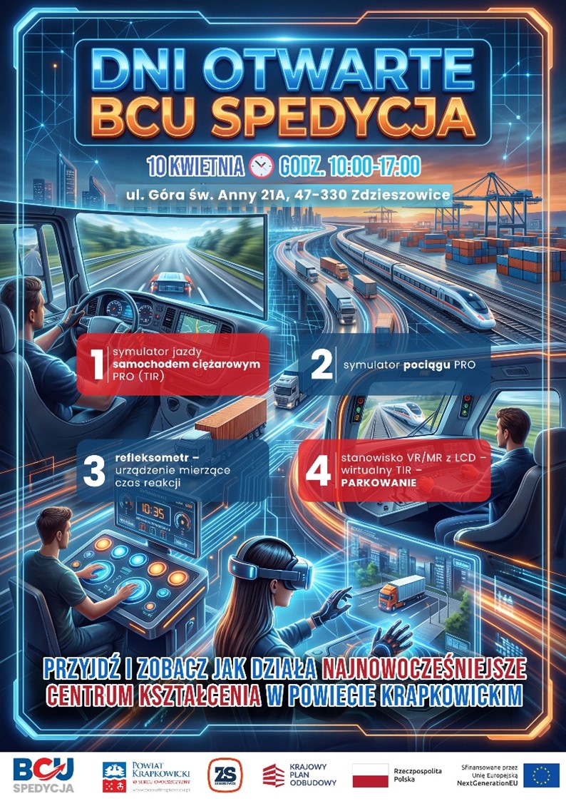 Dni Otwarte BCU Spedycja - Plakat